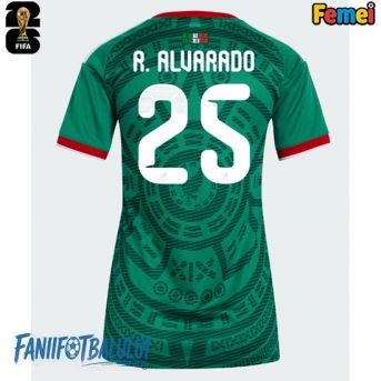 Mexic Roberto Alvarado #25 Echipament de Fotbal Replică Mondial 2026 Femei Acasa